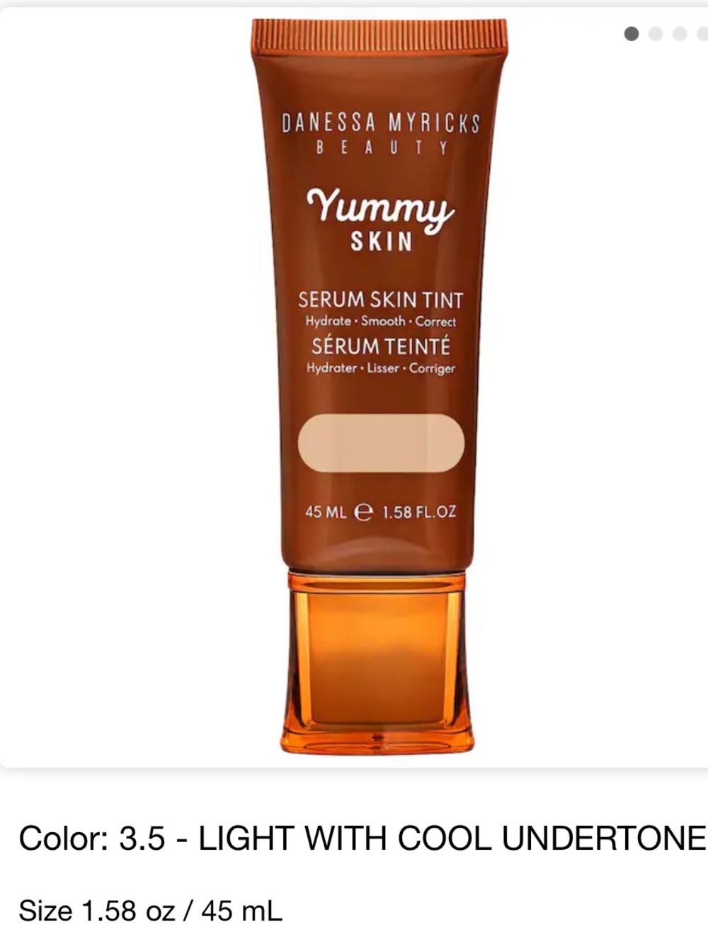 Danessa Myricks Beauty 3.5 light cool Yummy Skin Serum Skin Tint